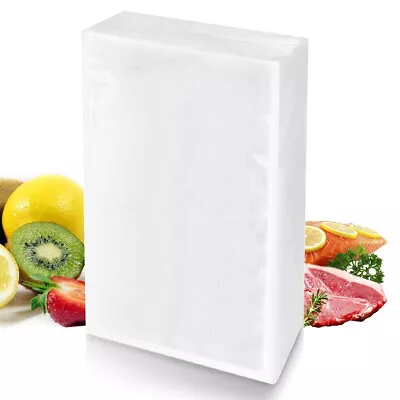 100/200 Pint Quart Vacuum Sealer Bags 6x10 8x12 Embossed Meal Food Saver Storage • $11.90