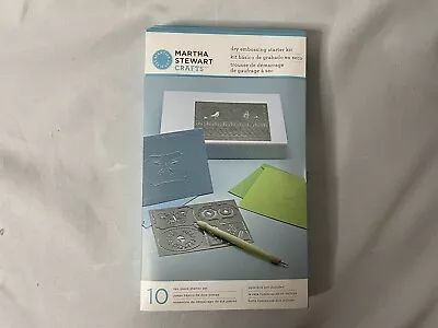 Martha Stewart Crafts 10 Piece Dry Embossing Starter Kit New Sealed In Box • $17.99