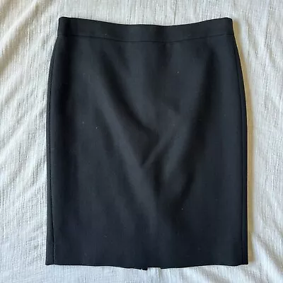 J. Crew Womens No. 2 Wool Pencil Skirt - Black Color Size 8 • $24.99