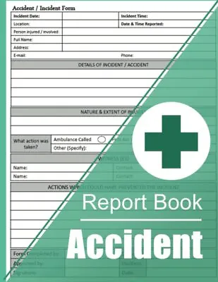 Accident Report Book: A4 HSE Compliant Accident & Incident Log Book | Workplace • £8.21