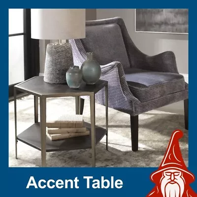 ALICIA Accent Table: Geometric Elegance! • $300