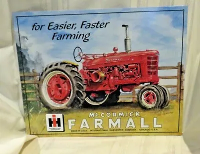 1999 VTG-FARMALL Tractor SIGN FARM International Harvester 16x12.5 Adv Tin Metal • $15.83