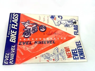 NOS Vintage Evel Knievel Bike Bicycle Flag BMX MX Collectors Antique Toy 70s • $330.94