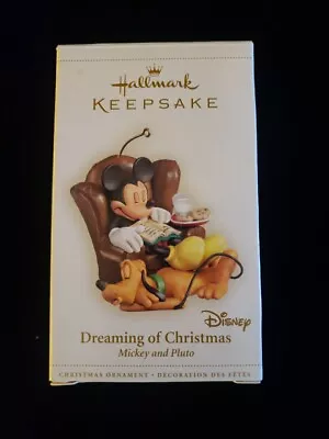 2006 Hallmark Keepsake Dreaming Of Christmas Mickey And Pluto Disney Ornament • $14.99