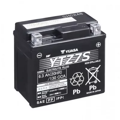 Yuasa Battery YTZ7S-12V High Performance Japan MF VRLA Factory Activated Sealed • £73.99