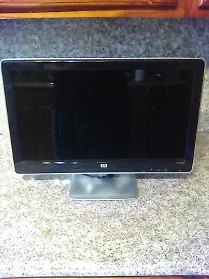 HP 2009M 20-Inch LCD Monitor Widescreen Glossy W/ VGA & Power Cable Tested Works • $0.99