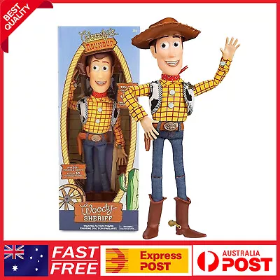 Toy Story Woodys Roundup Talking Woody The Sheriff Action Figure Doll Gifts 16  • $49.99