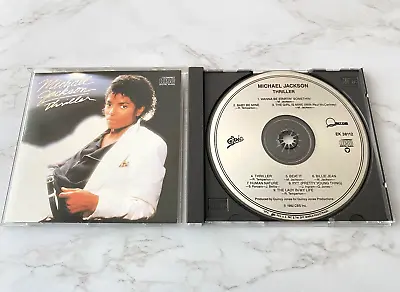 Michael Jackson Thriller CD EARLY PRESS! Epic EK 38112 Billie Jean Human Nature • $26.99