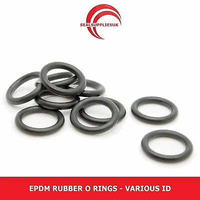 £3.02 • Buy EPDM Rubber O Rings - Various ID - 1.5MM Cross Section -UK Supplier O Ring Seals