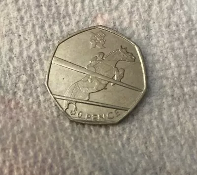 Rare Olympic 50p Equestrian /  Show Jumping 2011 • £1.99