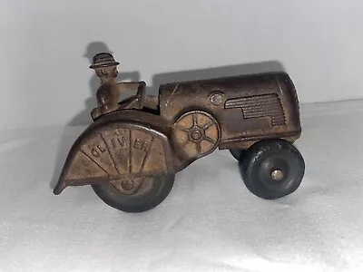 Vintage 1938 Arcade Hubley OLIVER Cast Iron Orchard Tractor • $90