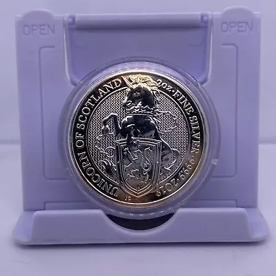 2018 2oz 999 Fine Silver UK Queen’s Beasts Unicorn Of Scotland + Capsuled • £56.55