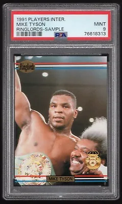 Mike Tyson 1991 Ringlords Players International Psa 9 Mint Sample Don King • $180.50