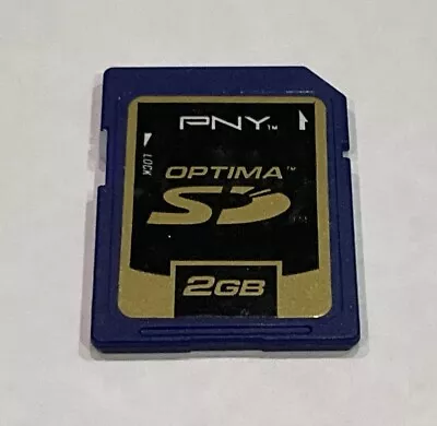 PNY Optima 2GB SD Memory Card - Made In Taiwan - Tested - Tracked Post • $12