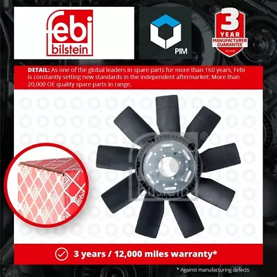 Radiator Fan 38204 Febi Cooling A3662004623 3662004623 Top Quality Guaranteed • $137.30