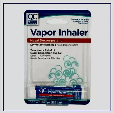 Quality Choice Vapor Inhaler Nasal Decongestant - Levmetamfetamine • $3.97