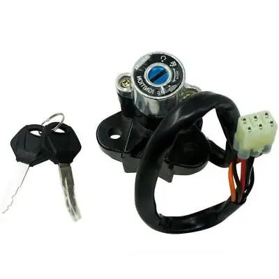 Universal Motorcycle Modified Ignition Key Lock Set Switch CNC Aluminum Alloy • $26.49