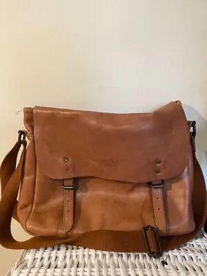 Jack Wills Soft Tanned Leather Satchel With Adjustable Strap. Size L. • £30