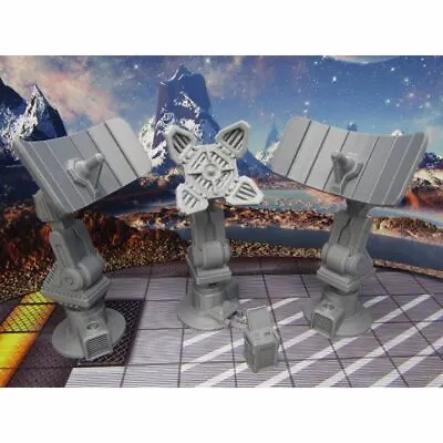 Com Tower & Satellite Dishes Scatter Terrain Scenery Miniature 3D Printed Model • $18.99