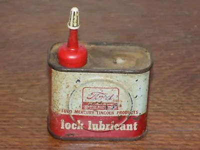 Vintage Ford Lock Lubricant 4 Ounce Empty Can • $40