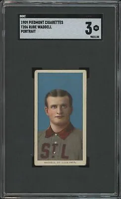 1909 T206 Rube Waddell Vg Hof Portrait Piedmont 150 Sgc 3 St. Louis Browns • $960