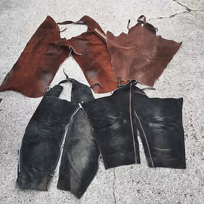 LOT OF 4 Pairs Full Length Suede Riding Chaps 1 Adult 3 Kids Size PreOwned • $50