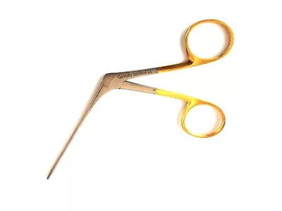 Hartman Alligator Micro Ear Forceps 3.5  Serrated With Gold Handle • $19.99