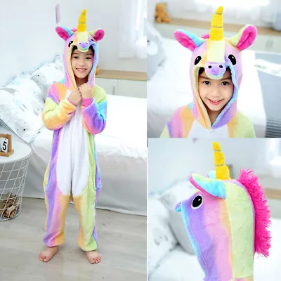 £10.99 • Buy UK Unisex Kids Animal Onesie12 Anime Cosplay Pyjama Kigurumi Fancy Dress WX