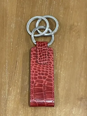 £45 • Buy Mont Blanc Style Croc Leather  Red Leather Key Ring