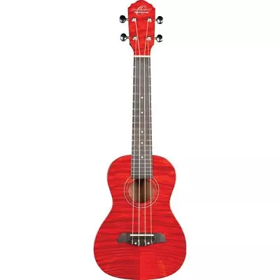 Oscar Schmidt OU2TFTR Tenor Ukulele Flame Transparent Red • $134.99