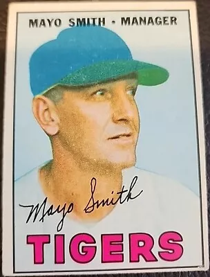 1967 Topps Baseball Mayo Smith Detroit Tigers #321 Excellent Condition • $1.59