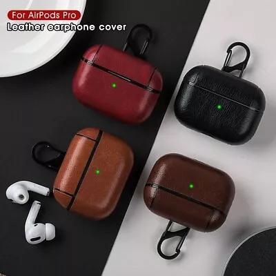 $15.99 • Buy For Apple Airpods Pro 2 / 3 /2 PU Leather Anti-Lost Case With Hook Sleeve Cover