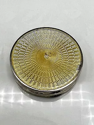 £289.99 • Buy Art Deco 1929 ASPREY & Adie Bros Solid Silver & Guilloche Enamel Compact Rare!