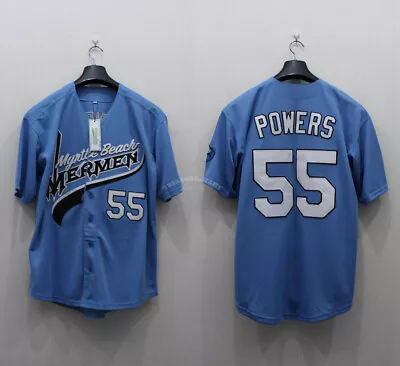 Kenny Powers #55 Myrtle Beach Mermen Baseball Jerseys Stitched Blue With Tag • $39.99