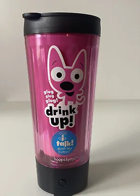 $22 • Buy HOOPS & YOYO Talking/Singing Travel Mug Cup With Lid Fuschia Pink  Plastic