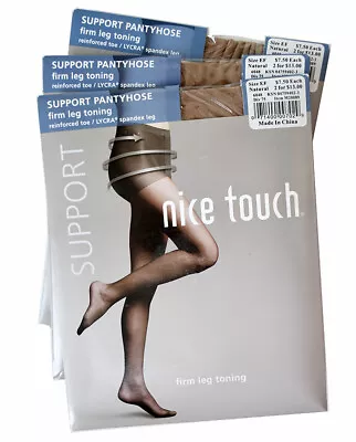 Nice Touch Support FIRM Leg Toning Pantyhose Size AB CD EF 3X Choose Color • $12.82