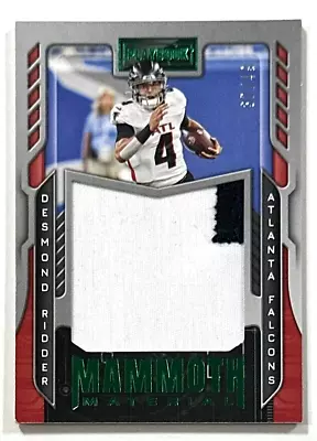 2022 Panini Playbook Desmond Ridder Mammoth Materials Jersey Card Rare /49 • $1