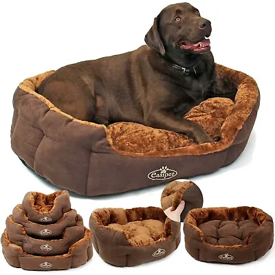 £18.99 • Buy Dog Bed Pet Cat Puppy Deluxe Faux Fur Washable Fleece Cushion S M L XL Easipet