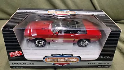 1969 Shelby GT-500 1:18 Scale Diecast American Muscle Ertl Collectibles New 7350 • $17.99