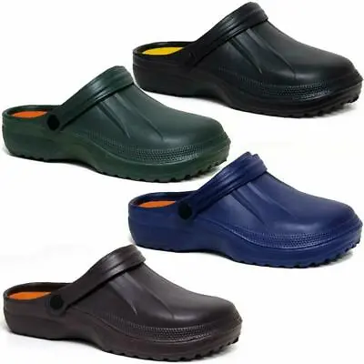 Mens Clogs Mules Slipper Nursing Garden Beach Sandals Hospital Rubber Pool Shoes • £6.95