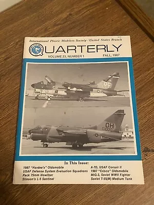 Vintage Back Issue Of IPMS Quarterly Magazine - Fall 1987 • $3.50