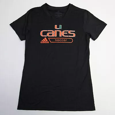 Miami Hurricanes Adidas Short Sleeve Shirt Women's Black New • $7.65