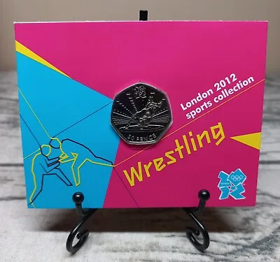 Royal Mint 2012 Olympic Wrestling BUNC 50p Coin • £15