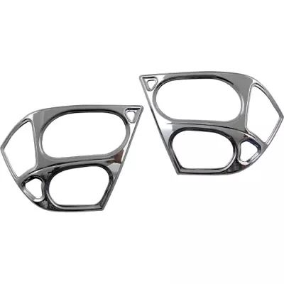 Chrome Saddlebag Lens Grilles For Honda Goldwing GL1800 • $160.12