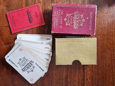 Vintage Lexicon Card Game By Atozed. Linen Finish Cards. John Waddingtons Ltd • £8