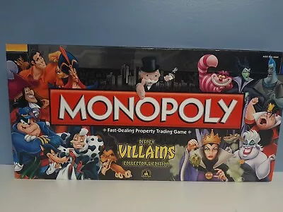 Monopoly Disney Villans Collectors Edition Hasbro 2010 Complete • $15.19