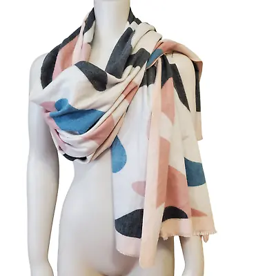 Pastel Camo Cashmere Cotton Blend Scarf Wrap Easter Travel Modesty Office 28x74 • $22