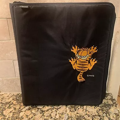 Vintage Mead Garfield Paws Trapper Keeper 3 Ring Binder Zipper • $20