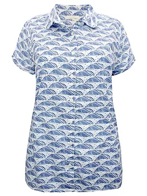 £19.79 • Buy EX SEASALT Island Geo Spring Tide Rushmaker Cotton Voile Shirt Sizes 10 Or 18