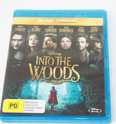 Into The Woods Blu Ray + Digital HD Disney Meryl Streep Emily Blunt Like New I33 • £4.93